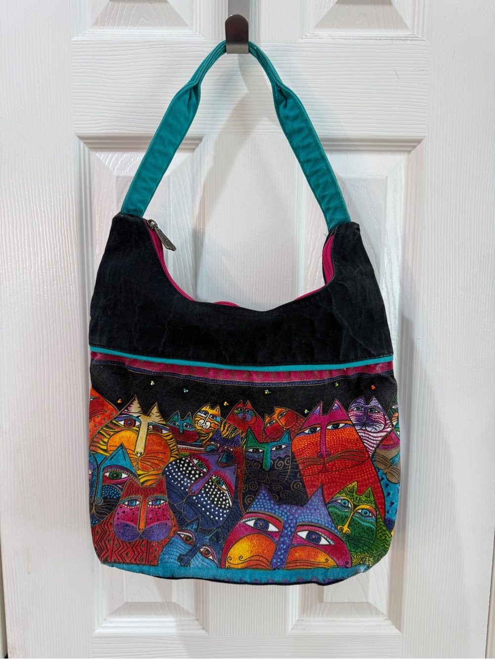 Laurel Burch Fantasticats Medium Scoop
Tote Canvas Shoulder Bag, cat lovers
